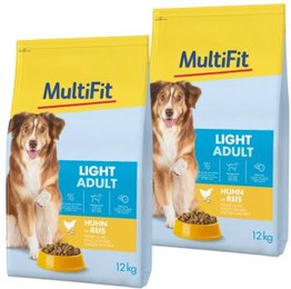 Produktbild von MultiFit Trockenfutter Hund Adult Light Huhn mit Reis - 2 x 12 kg
