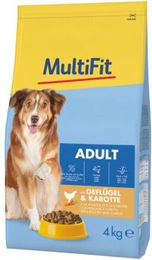 Produktbild von MultiFit Trockenfutter Hund Adult, mit Geflügel & Karotte 4 kg
