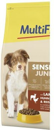 Produktbild von MultiFit Trockenfutter Hund Junior Sensitive mit Lamm Huhn und Reis - 12 kg