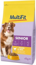 Produktbild von MultiFit Trockenfutter Hund Senior mit Huhn & Reis - 4 kg