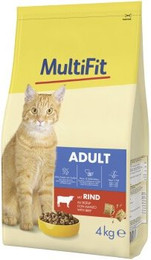 Produktbild von MultiFit Trockenfutter Katze Adult Rind - 2 x 4 kg