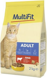 Produktbild von MultiFit Trockenfutter Katze Adult Rind - 2 kg