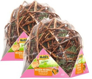 Produktbild von MultiFit Weiden-Heuball mit Ringelblume 2x80 g
