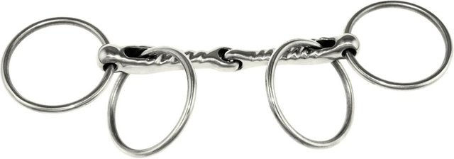 Produktbild von Mundstück 2 Ringe für Pferd stabil rund Umbria Equitazione