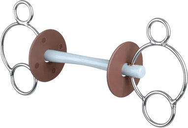 Produktbild von Mundstück 3 oder 4 Ringe für Pferde mit feiner Komfortstange Beris