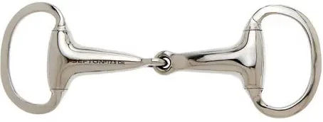 Produktbild von Mundstück für Englisch Pferd mit dicken und hohlen Oliven, flachrandiger Ring Sefton