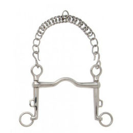 Produktbild von Mundstück für Pferde mit mittlerem Zungenbiss, lange geschobene Seitenstücke Sefton Weymouth