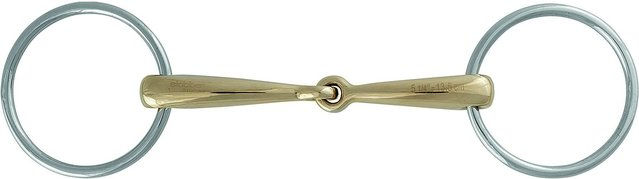 Produktbild von Mundstück mit 2 Ringen aus weichem Kupfer für Pferde Stübben 2226
