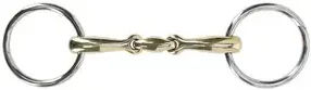 Produktbild von Mundstück mit 2 Ringen für anatomische Doppelbrüche für Pferde QHP