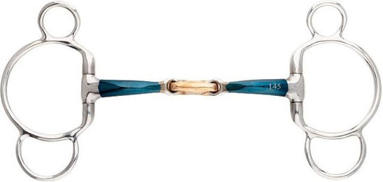 Produktbild von Mundstück mit 3 oder 4 Ringen für Pferde mit doppelt gebrochenem Sweet Iron Kavalkade Ergonomic