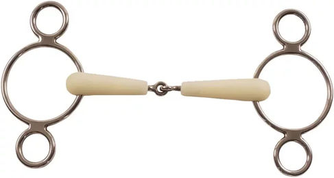 Produktbild von Mundstück mit 3 Ringen für Pferde Happy Mouth HM