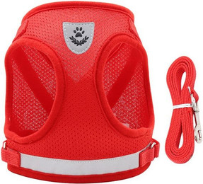 Produktbild von Mutig Hunde-Geschirr mit Leine reflektierend gepolstert für kleine und mittelgroße Hunde und Katzen