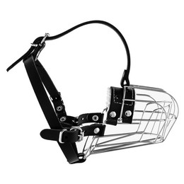 Produktbild von Muzzle King Metall - Maulkorb Hundemaulkorb Schäfer 6 / Länge 9 cm / Umfang 27 cm