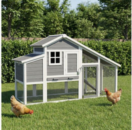 My Animal Hühnerstall MH-32 für 4 Hühner, Wetterbeständig, Kieferholz, Hühnerhaus, Hühner Käfig, Gehege mit Nistkasten – Bild 1 von 5