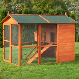 Produktbild von My Animal Hühnerstall XXL MH-15 mit 2 Etagen und Nistkasten