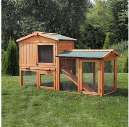 Produktbild von My Animal Kleintierstall XXL Hasenstall MH-03 - 2 Etagen mit Freilauf - Wetterbeständig