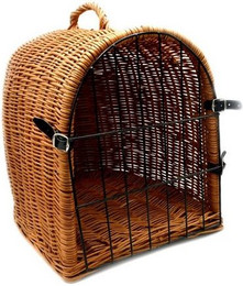 Produktbild von MyBer Katzentransportbox Weidenkorb mit Verschluss