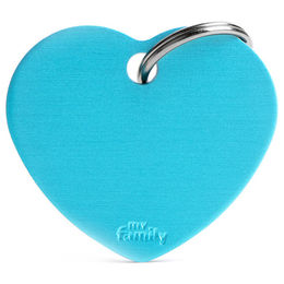 MyFamily Anhänger Kollektion Basic Herz Aluminium hellblau – Bild 1 von 4