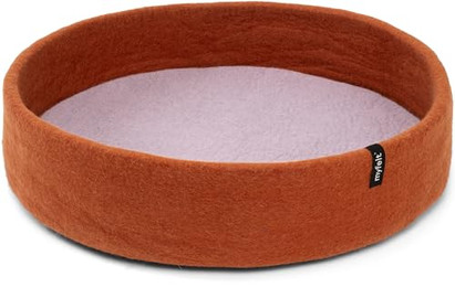 Produktbild von myfelt Lora Schurwolle-Hundekorb mit Inlay 60 x 16 cm