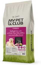 Produktbild von MyPetClub weizenfreies Trockenfutter für Hunde mit Ente, Huhn & Pute
