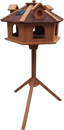 Produktbild von MYPETS Vogelhaus ALPENZAUBER L Licht+Ständer Vogelfutterhaus