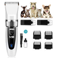 Produktbild von M2 Tec Profi Schermaschine für Hunde und Katzen in Weiß mit 2 Akkus