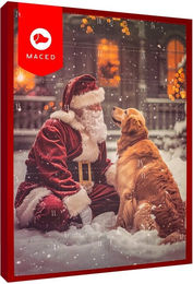 Produktbild von MAC's Adventskalender Belohnungssnacks für Hunde mit hohem Fleischanteil Huhn Lachs Kabeljau Ente 150g