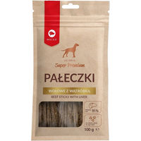 Produktbild von MAC's Belohnungssnack Rindfleischspieße mit Leber ohne Zucker und Farbstoffe 100g - 100 g