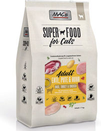 Produktbild von MAC's Cat Adult Trockenfutter Ente Pute Huhn getreidefrei glutenfrei 7 kg - 2 x 7 kg