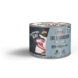 Produktbild von MAC's Cat Feinschmecker Menü Ente und Kaninchen Getreidefrei Ohne Zucker 6x200g