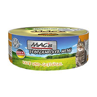 Produktbild von MAC's Cat Feinschmecker Menü Katzenfutter Kalb und Geflügel getreidefrei 6x200g - 6 x 200 g
