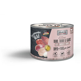 Produktbild von MAC's Cat Feinschmecker Menü Kitten Rind Huhn & Gans 6x200g