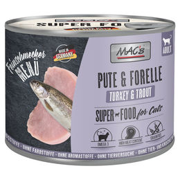 MAC's Cat Feinschmecker Pute & Forelle Katzenfutter Nassfutter Getreidefrei 6 x 200 g - 6 x 200 g – Bild 1 von 4