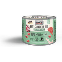 Produktbild von MAC's Cat Fleischmenü für Katzen Adult Ente Kaninchen und Rind 12x200g