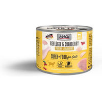 Produktbild von MAC's Cat Fleischmenü Geflügel Rind und Cranberry für Katzen zur Unterstützung des Harntrakts 12x200g