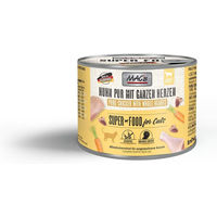 Produktbild von MAC's Cat Fleischmenü Huhn pur mit ganzen Geflügelherzen Monoprotein für erwachsene Katzen 12x200g