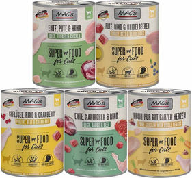Produktbild von MAC's Cat Fleischmenü Mixpaket für erwachsene Katzen 30x800g