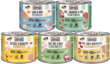 Produktbild von MAC's Cat Fleischmenü Mixpaket für erwachsene Katzen 60x200g