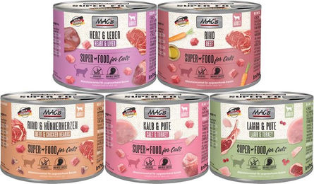 Produktbild von MAC's Cat Fleischmenü Mixpaket für erwachsene Katzen 60x200g