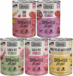Produktbild von MAC's Cat Fleischmenü Mixpaket für erwachsene Katzen 60x400g