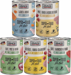 Produktbild von MAC's Cat Fleischmenü Mixpaket für erwachsene Katzen 60x400g