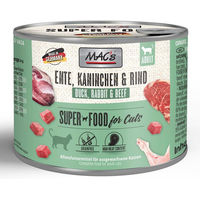 Produktbild von MAC's Cat Katzen-Nassfutter Ente, Kaninchen, Rind getreidefrei 6 x 200 g - 6 x 200 g