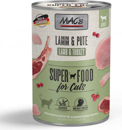 MAC's Cat Katzen Nassfutter Lamm und Pute Stückchen in Sauce getreidefrei 6 x 400 g - 6 x 400 g – Bild 1 von 5