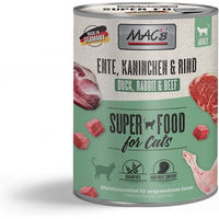 Produktbild von MAC's CAT Katzenfutter Ente Kaninchen Rind Adult ohne Farb- und Aromastoffe 12x800g