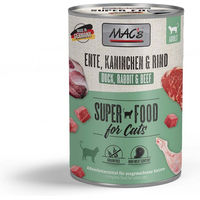Produktbild von MAC's CAT Katzenfutter Ente Kaninchen und Rind mit hohem Fleischanteil Adult 6x400g