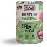 Produktbild von MAC's CAT Katzenfutter Ente Pute Huhn mit hohem Fleischanteil Adult 12x400g