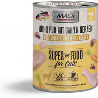 Produktbild von MAC's CAT Katzenfutter Huhn PUR mit hohem Fleischanteil Stückchen in Sauce für erwachsene Katzen 6x800g