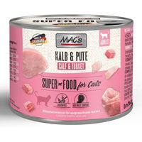 Produktbild von MAC's Cat Katzenfutter Kalb und Pute getreidefrei 6 x 200 g - 12 x 200 g
