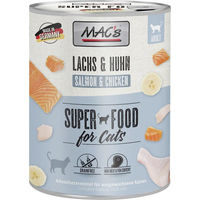 Produktbild von MAC's Cat Katzenfutter Lachs und Huhn Stückchen in Sauce getreidefrei 6 x 800 g - 6 x 800 g