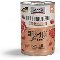 Produktbild von MAC's CAT Katzenfutter Rind und Hühnerherzen Adult 6x400g